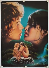 Affiche Poster Design THE BLUE PARADISE 1983 G. MORF