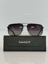 NIB Timberland 9292 02D Matte Black Rectangle Metal Men s Sunglasses 61mm