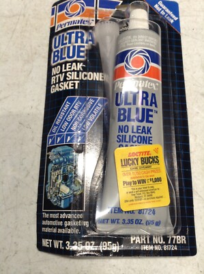 Permatex Ultra Blue Multi-Purpose Sensor-Safe RTV Gasket Maker 3.35oz (2 Tubes)