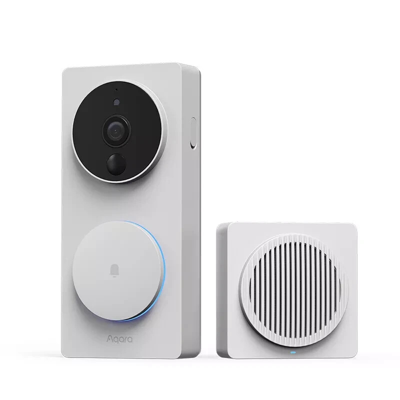 Aqara Smart Video Doorbell G4 Support Alexa Google Apple HomeKit White