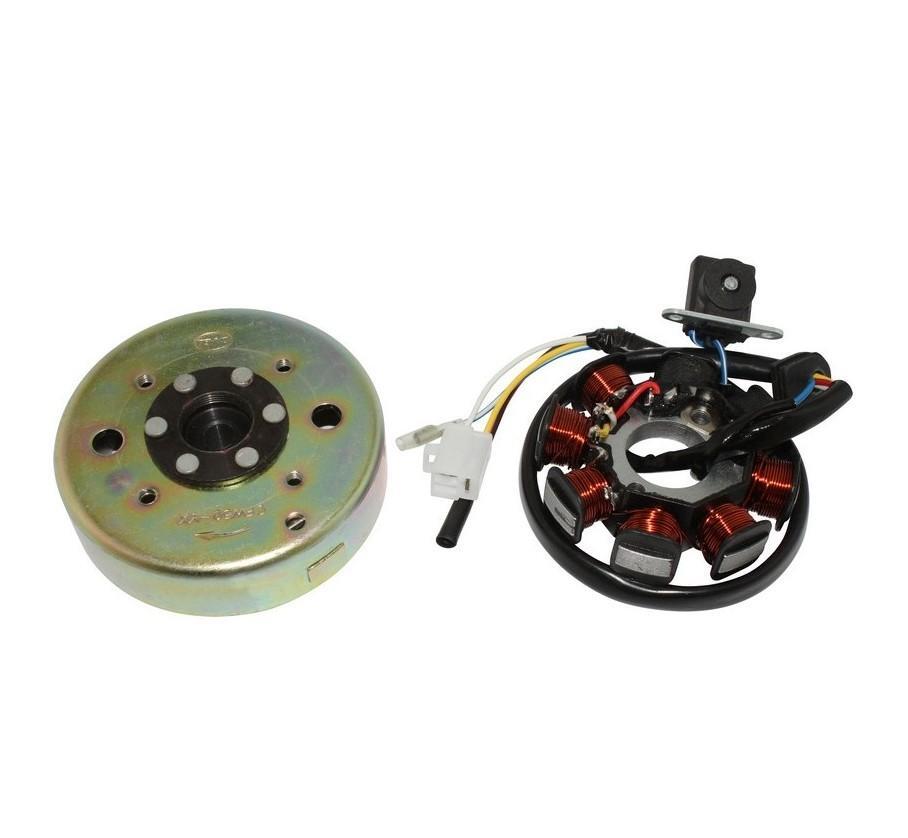 Allumage GY6 4T 8 poles pour Kisbee et Agility statore scooter
