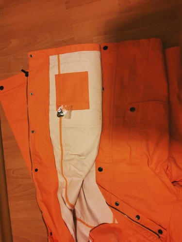 BAUMWOLLJACKE GEWAKST WASSER ABWEIS. ATMUNGSAKTIV MIT KAPUTZE ORANGE GR42/44 - Bild 7 von 8