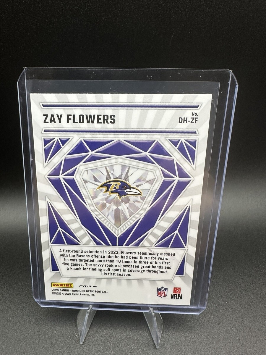 2023 Panini Donruss Optic - Diamond Hands #DH-ZF Zay Flowers (RC