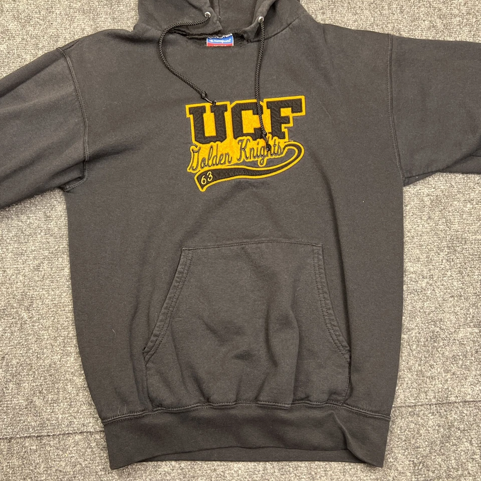 Champion UCF Golden Knights 63 Hoodie Adult Small Pullover Sweatshirt (torn) - Image 3 of 4