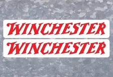 (2) 12" wide - Winchester Firearms Vinyl Decals - High Quality Indoor/Outdoor