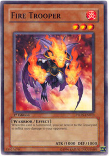 YUGIOH - Fire Trooper - PTDN-EN013 - Common - 1st Edition - NM