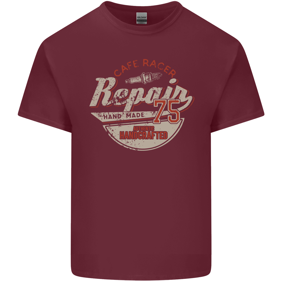 T-shirt Homme Motif Cafe Racer Motorbike - Marque Gildan, Coton Heavy Weight - Taille à Préciser, Neuf Sans étiquettes