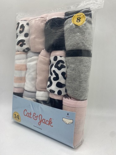 Girls' 14pk Animal Print Cotton Hipsters (size 8) - Cat & Jack - Picture 3 of 7