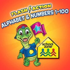 FLASH ACTION ALPHABET NUMBER 1-100-WINDOWS NO MANUAL NOT IN ORG. CASE