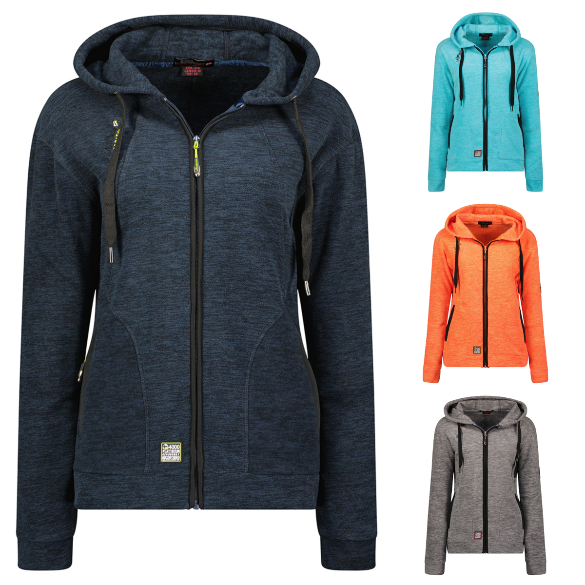 Norweger Strickjacke Strickjacke GefÃ¼ttert Kapuze Damen