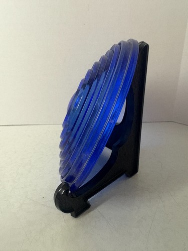 Vintage NOS NEW KOPP Blue Railroad Lantern Light Glass Lens 5 1/2D - 1/2F - Picture 2 of 5