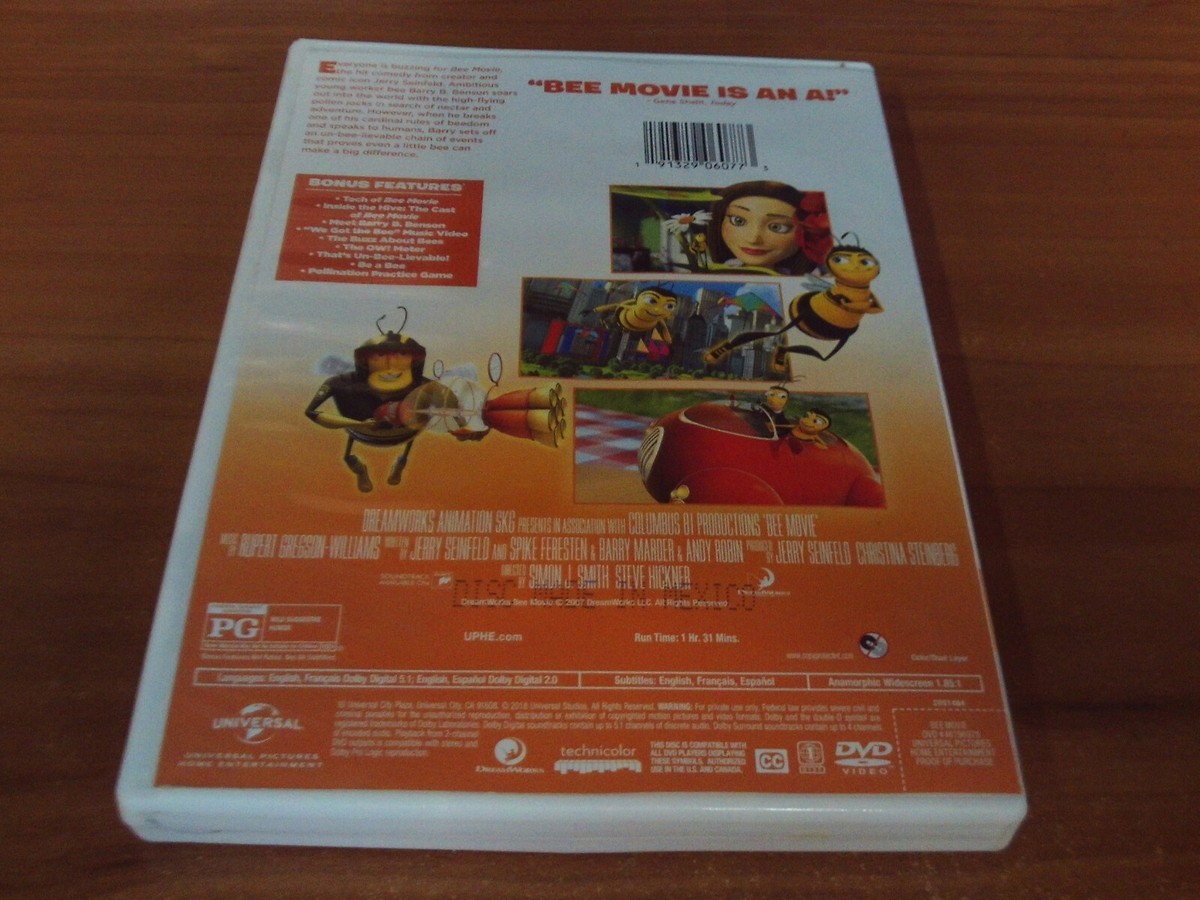 Bee Movie (DVD, 2008, Widescreen) 97361179445| eBay