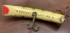 Vintage Lazy Ike Lure. Wooden and very old. Kautzky.