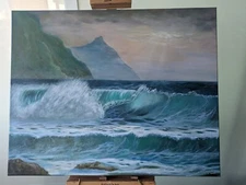 Seascape Oil Painting original signed