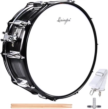 Lexington SD403S Snare Drum Set Student Steel Shell 14 X 5.5 Inches with 10 Lugs