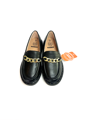 Black Leather loafers brand new size 13 School Issue Children main image 2