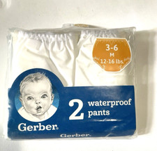 GERBER Waterproof Pants 3-6 Months Unisex 12-16 lbs. Cover for Swim Diaper New