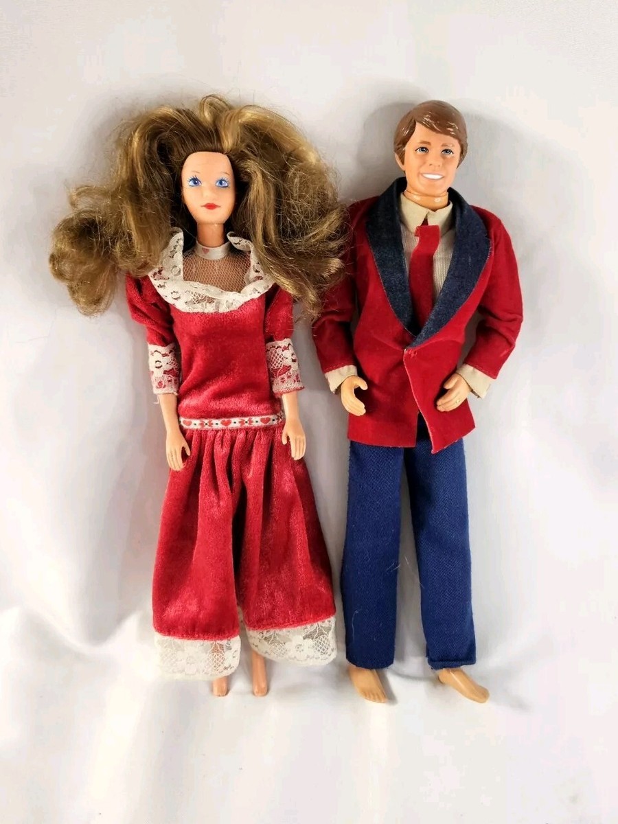Boneca Barbie Barbie E Ken Umani Vintage 1980s Heart Family