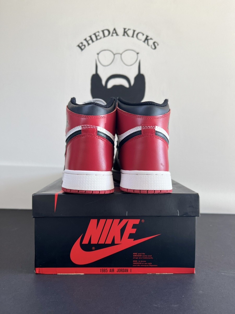 Air Jordan 1 Retro High OG Black Toe Size 6.5M 2016 555088-125