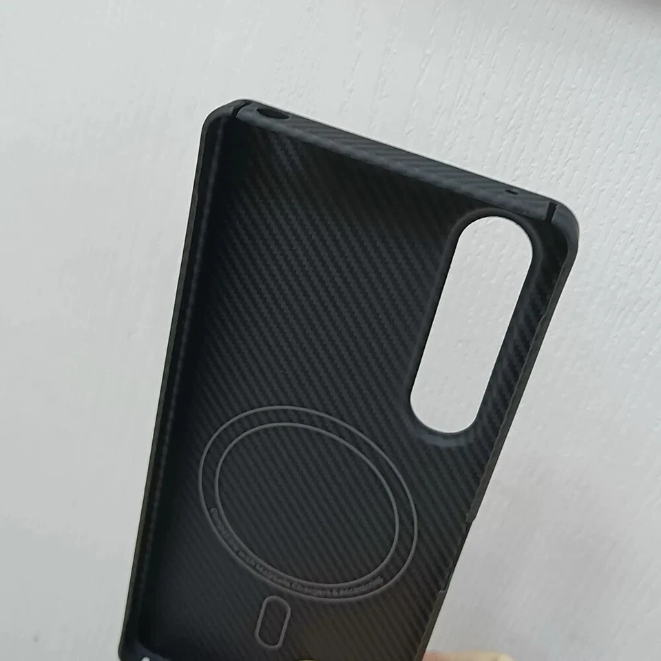 Funda Magsafe Original de Fibra de Carbono para Sony Xperia 1 VI 6ª Cubierta Mate Ultra Delgada Foto 4 de 4