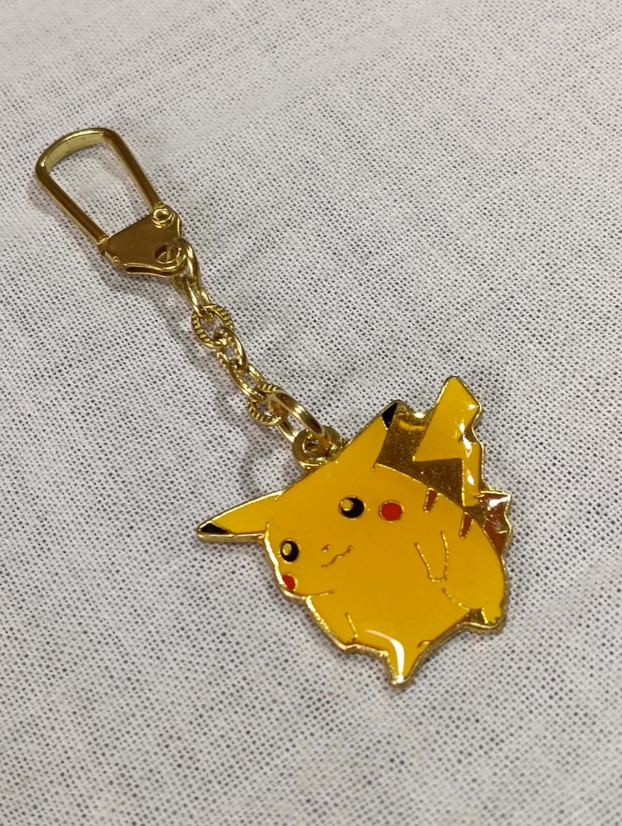 Pikachu Pokemon Metal swing Tomy keychain Nintendo Japanese B4841