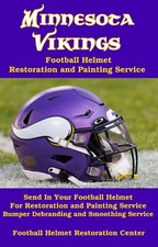 Minnesota Vikings Customer SEND IN Football Helmet  Restore & Painting Service c