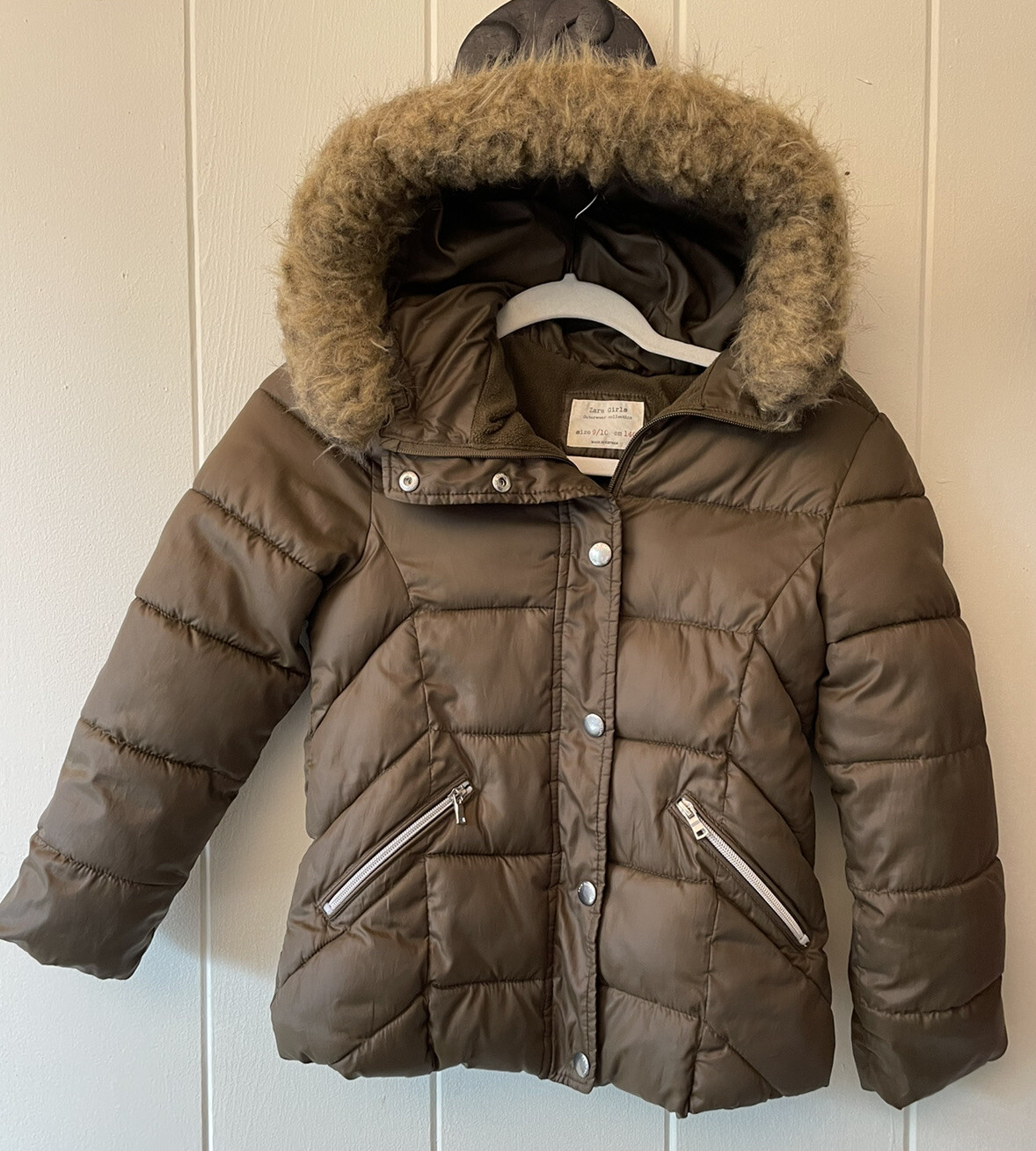 Zara Outdoor Puffer Jacket Girls size 9 