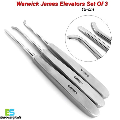 Zahnchirurgie Wurzelaufzüge Warwick James Zahnverlustaufzüge 3er Set Neu