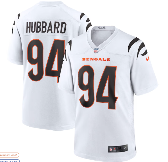 Sam Hubbard Bengals Stitched NFL Jersey #94 Size Large  