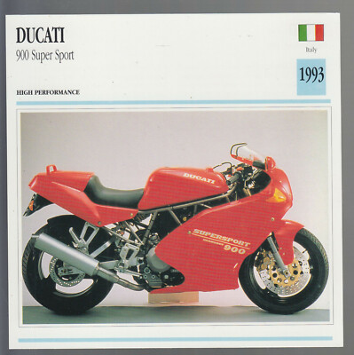 1993 Ducati 900cc Super Sport SS 904cc Italy Motorcycle Photo Spec