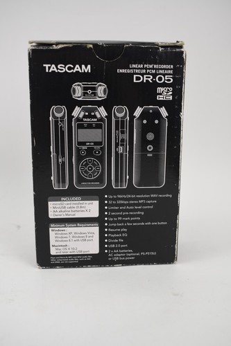 Tascam DR-05 Stereo Handheld Digital Audio Portable Record USB Audio - Bild 4 von 8