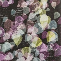 20 Servietten Trendy Leaves BläTter Herbst Natur Elegant Schrift Schwarz 33X33Cm
