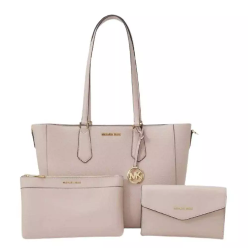 MICHAEL KORS Kimberly Large White Tote 3-in-1 Bag Set | eBay