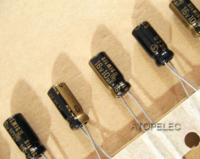 ELNA RF SILMIC II Condensatore AUDIO 100uF 25V 10x16 20% 85°C RM5 [4 Pz] #BP - Foto 11