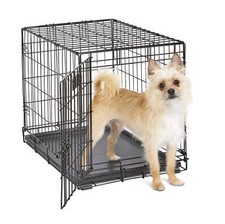 DOG PET CAGE KENNEL Double Door 24" x 17" x 19"