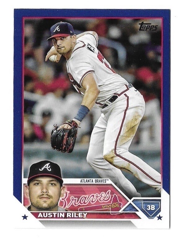 2023 Topps Series 2 Austin Riley Royal Blue Atlanta Braves #660