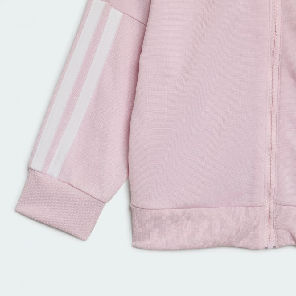 Tuta enfant bambina acetato Adidas Climacool JJ3537 rosa-viola-bianco - Immagine 2 di 4