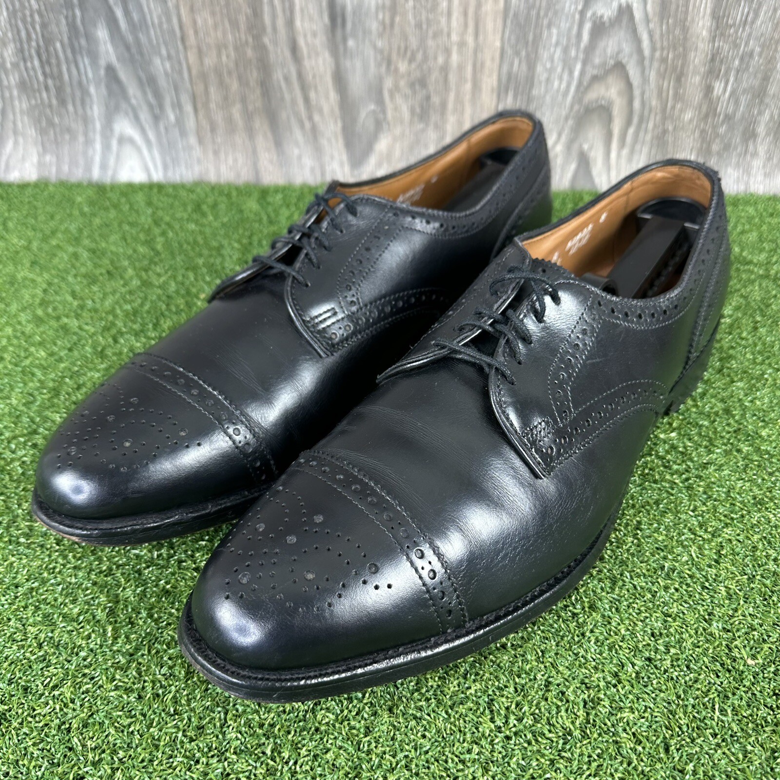 Allen Edmonds Men's Sanford Cap Toe Oxford Dress Shoes Sz 11.5 A Black