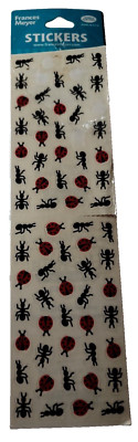 VTG FMI Frances Meyer 1 Sticker Sheet Garden Insects 2 sheets 739 Ants Ladybugs