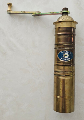 Vintage Gewürzmühle / Pfeffermühle, ANADOLU BAHARAT, Messing