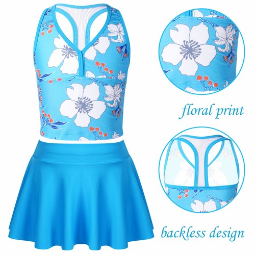 Niñas Tankini Traje de Baño Playa Estampado Boho Espalda Corredora Top Natación Faldas Conjuntos Calzoncillos - Imagen 152 de 162