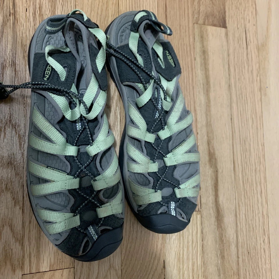 KEEN Newport H2 Gray/Green Waterproof Hiking Sandals 1003457 Womens Size 10 - Image 2 of 4