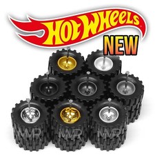 164 Scale Drag 0 Spoke Offroad Real Rider Wheels Rims Tires Set For Hot Wheels