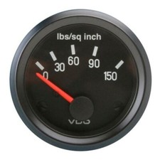 Vdo 350041 Cockpit Series 2-116 150 Psi Oil Pressure Gauge