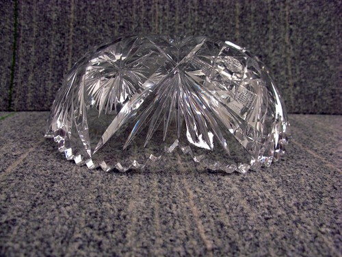Vintage Antique American Brilliant Period ABP Bowl Sawtooth Cut Crystal Glass - Picture 5 of 10