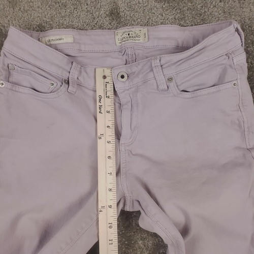Lucky Brand Light Purple Lolita Skinny Jeans Sz 8/29 Womens MidRise Stretch Pant - Picture 5 of 12
