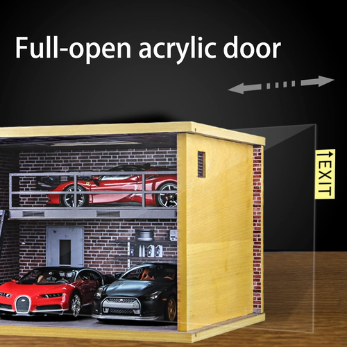 Display Case for 1/24 Scale Diecast Cars and Speed Champions Cars with Clear Acr - Picture 5 of 7