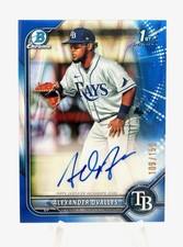 2022 Bowman Chrome Alexander Ovalles Blue wave Refractor 1st Auto /150