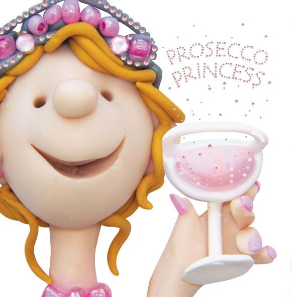 Birthday Card - Prosecco Princess Headshots One Lump Or Two