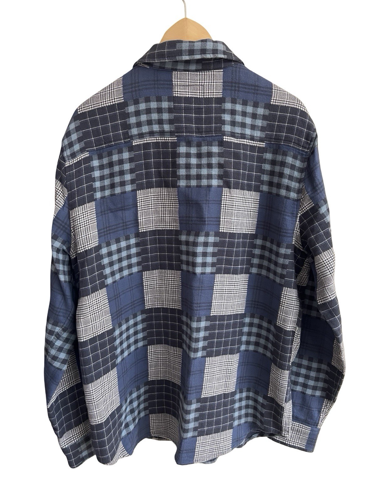 RAILS $148 Banton Blue Patchwork Button-Down Sz L… - image 3
